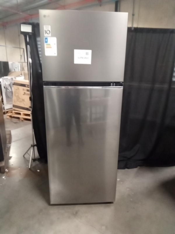 (01) REFRIGERADOR DUPLEX LG 461L GN-B452PFF 220V INOX LOOK