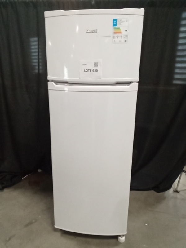(01) REFRIGERADOR DUPLO 334L CONSUL CRD37 110V BRANCO CHROME