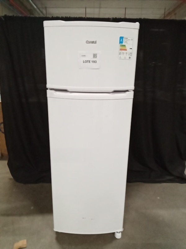 (01) REFRIGERADOR DUPLO 334L CONSUL CRD37 110V BRANCO