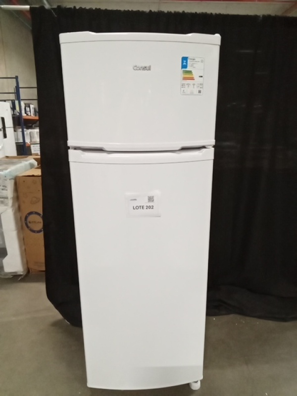 (01) REFRIGERADOR DUPLO 334L CONSUL CRD37 220V BRANCO